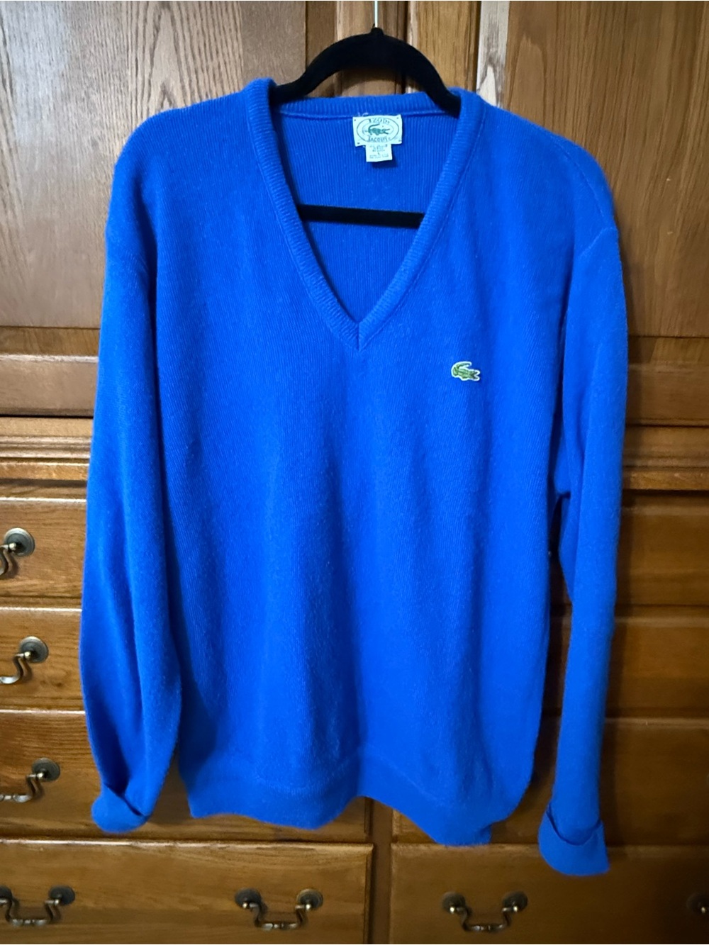 Lacoste Men's V-Neck  Sweater - Royal Blue